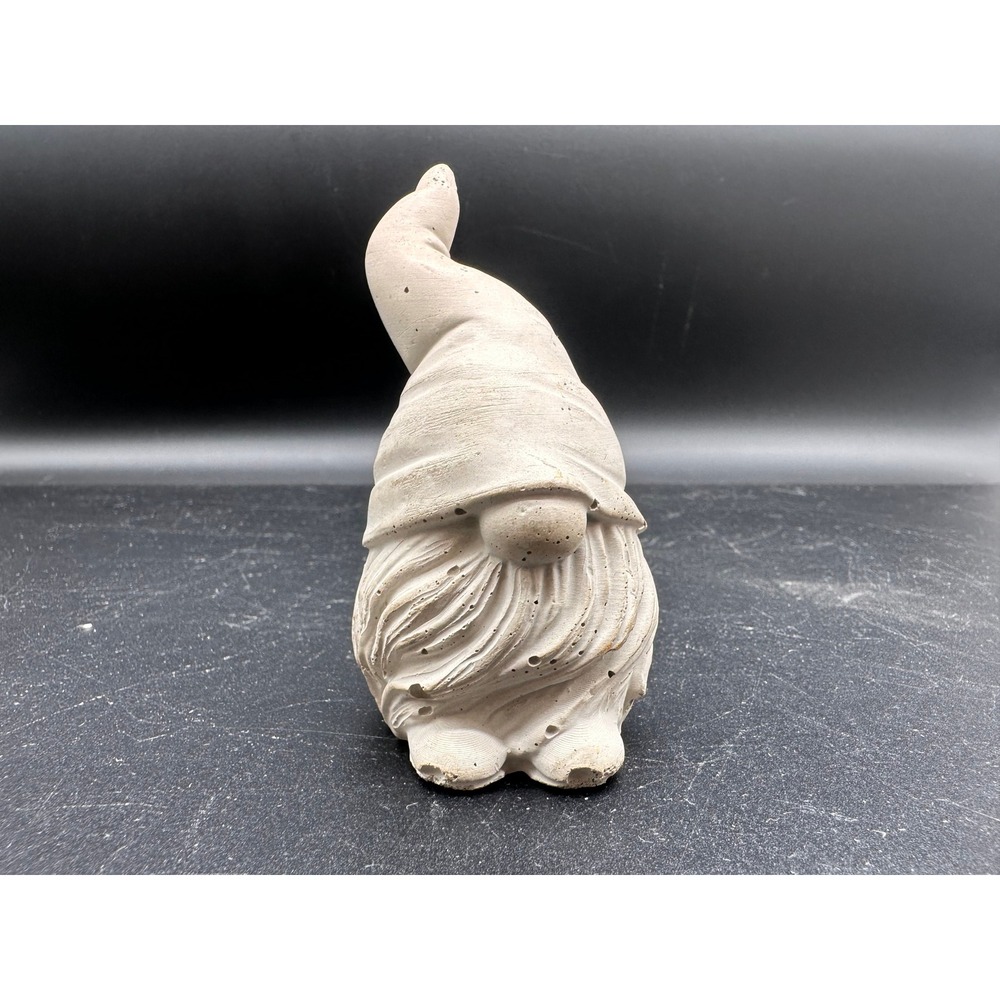 Latex Mold Plaster Concrete Garden Gnome Figurine Rustic Cement Statue Paintable